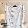 Manta Gruesa de Felpa de Leche para Siesta en la Oficina Sofá Cubierta para una Persona Otoño e Invierno Edredón de Felpa Manta Pequeña Universal para Todas las Estaciones