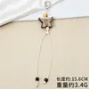 Cuerda Colgante Decorativa para Bolso, Cuerda Trenzada Anudada a Mano, Colgante Llavero para Equipaje, Correa para Teléfono Móvil, Cuerda de Nylon con Cuentas