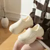 Bolsa Impermeável de EVA e Pantufas de Algodão para Mulheres 2026 Novo Estilo de Inverno para Casa Mais Veludo Quente Sente-se no Cocô Sapatos de Algodão para Casa para Homens
