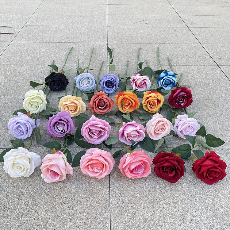 主图 婚庆花饰新款单支绒布玫瑰-sxlhyx .JPG