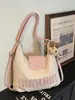 Mochila de Gran Capacidad de Contraste de Color Estilo Nuevo Transfronteriza, Bolso Cruzado de Moda y Estilo para Mujer, Bolso Tote Versátil Casual para el Día a Día