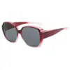 Gafas de sol de moda para mujer 2026 con montura grande y lentes multifuncionales para miopía y protección solar