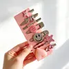 Pinza Metálica para el Cabello para Flequillo, Pasador de Flequillo de Verano, Pinza de Pato Linda para Niña, Accesorio para el Cabello para Niños