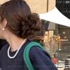 Collar de Perlas Estilo Mismo que el Blogger de la Fiebre Coreana, Modelo Nuevo para Mujer, Sencillo y Elegante, Cadena Versátil para Clavícula Cadena de Cuello