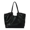 Yue Zi 2026 Outono Inicial Nova Bolsa de Mão com Textura Trançada Moda Bolsa Tote para o Trabalho Bolsa de Ombro Único com Grande Capacidade