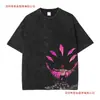 Camiseta Manga Curta Gola Redonda Y2K Roupas Masculinas Novidades