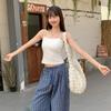 Foto Real # Camisola de Mujer 2025 Nuevo Verano Espalda Hermosa Deseo Puro Dulce y Picante Uso Único Adelgazante Top Corto