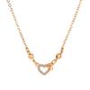 Colar de Amor Diamante Europeu e Americano Transfronteiriço Moda Retrô Elegante Borla de Borboleta Coração Corrente para Clavícula Celebridade da Internet Corrente para Suéter