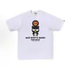 Suministro mayorista transfronterizo Chaopai de comercio exterior a 260g éxito de ventas BAPE cabeza de simio tiburón camiseta de manga corta 21