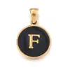 Collar con colgante de acero de titanio DIY de 26 letras inglesas de venta caliente, cadena redonda para clavícula para mujer, accesorios de joyería de acero inoxidable al por mayor