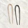 Horquillas en forma de U Europeas y Americanas, Horquillas de Aleación de Alta Gama para la Parte Trasera de la Cabeza, Elegantes Horquillas para Moños para Mujeres, En Stock
