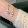 Diseño de Nicho Lujo Ligero Cadena para Clavícula con Forma de Calabaza, Collar de Perlas Cacahuete de Buena Suerte, Collar de Lujo Ligero de Alta Gama Exquisito Temperamento