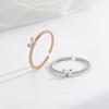 Anillo de plata esterlina S925 versión coreana lindo conejo orejas de conejo pequeño fresco femenino diseño nicho anillo simple celebridad de Internet