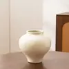 Novo Vaso Branco Estilo Chinês Hotel Pousada Grande Pote da Lua Estilo de Alta Qualidade Decoração Vaso de Flores Zen