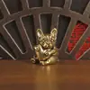 Nova Estátua de Pug Segurando Coração Tendência Venda Quente Transfronteiriça Ornamento de Latão Cachorrinho Divertido e Fashionável Animal de Estimação para Chá para Sala de Estar