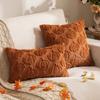 Nueva Almohada de Felpa de Calabaza Funda de Almohada Bordada de Calabaza Otoño Halloween Sala de Estar Sofá Cojín Decorativo Cojín