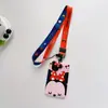Mickey Mouse Pato Donald Dibujos Animados Insignia Estudiante Set de Tarjetas Cuerda Larga para Colgar en el Cuello Tarjeta Yang Cheng Tong Tarjeta de Acceso Antiperdida Set Pulpo