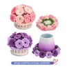 Paquete de Materiales de Ganchillo Más Vendidos Transfronterizos Lana Flores en Maceta Hechas a Mano Adornos DIY Regalos Navideños Tejer Tejido a Mano