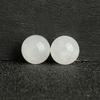 [frete grátis] natural hetian jade meio buraco contas 6mm8mm contas redondas água clara verde contas individuais manual contas soltas brincos diy