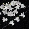 13x14mm Concha de Água Salgada Pomba da Paz Furo Horizontal Furo Vertical DIY Pulseira Colar Brincos Acessórios de Joia Atacado