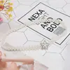 Cadena de Cintura de Perlas con Falda Elástica de Perlas Moda Coreana Decoración de Vestido Hanfu Cinturón Delgado Simple para Mujer Todo Combinable