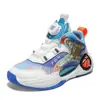 Zapatos de baloncesto para niños hacen ruido por fricción malla elástica transpirable nuevo estilo para niños y niñas zapatos deportivos resistentes al desgaste antideslizantes venta al por mayor