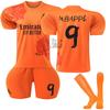 Franquicia Royal Horse Mbappe No. 9 Conjunto de Jersey de Uniforme de Fútbol 2425 Versión Conjunta Modelo Patrón Dragón Exclusivo para la Temporada 2324