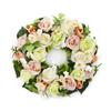 Nova guirlanda de flores artificiais de Páscoa para porta da frente, suprimentos para festivais, tulipa de primavera, girassol, tecido criativo para pendurar na porta