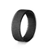 Anel de Malha Trançada em Aço Inoxidável Resistente à Deformação Padrão Amazon Jewelry Tamanho EUA 8mm Galvanoplastia a Vácuo Não Desbota