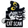 Acessórios DIY para Sapato Crocs Gatinho Preto Desenho Animado Fofo, Charms para Sapato Croc, Decorações DIY de Sapato Gatinho Preto