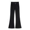 Calça Flare Feminina Plus Size 100kg Cintura Alta Perna Reta Emagrecedora Casual para Primavera, Outono e Inverno