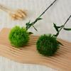 Piedra verde artificial bambú tacto de pegamento suave alta calidad decoración suave floral moderno hogar arreglo floral decoración bola de cebolla bola de pelo planta verde