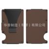 Punto de Fábrica Europeo y Americano Popular Amazon Rfid Porta Tarjetas Simple de Aleación de Aluminio para Hombre Antirrobo Cepillo Se Puede Agregar con Logotipo