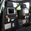 Venda por atacado de couro assento do carro para trás pendurar saco de armazenamento de carro decoração do carro mesa de jantar dobrável saco de armazenamento do assento