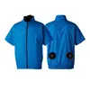 Ropa de Aire Acondicionado de Venta Caliente Manga Corta Fuente Transfronteriza Prevención de Golpe de Calor de Verano Ropa con Ventilador Transpirable Ropa de Trabajo Personalización