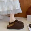 Versátiles nuevas sandalias estilo francés para uso en exteriores 2026, mules cerrados de punta cerrada planos y cómodos para mujer