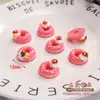 Resina de Liquidación Donut Simulación Comida Juguete Accesorios Hecho a Mano DIY Decoraciones para Funda de Teléfono Maceta Marco de Fotos Materiales de Decoración