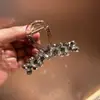 Pinza de Garra con Pedrería Estilo Coreano de Lujo Ligero con un Toque de Alta Gama, Adecuada para Volumen de Cabello Medio a Pequeño, Elegante Accesorio para el Cabello de Mujer para Medio Recogido
