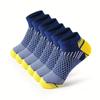 Meias Esportivas Curtas Masculinas Temu Transfronteiriças, Meias para Corrida e Basquete, Design em Malha, Tecido Confortável, Absorvente de Suor e Respirável