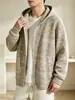 Moletom cardigã com capuz para homens, tendência outono e inverno, amigo da pele, respirável, corte casual solto, jaqueta top tie-dye masculina
