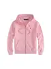 Exportación Transfronteriza Otoño e Invierno Sudadera con Capucha y Cremallera Forrada de Forro Polar Rl Pony Bordada Holgada Talla Grande Color Sólido Polo Ropa para Hombre