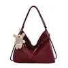 Bolso grande vintage de estilo coreano para mujer, nuevo otoño 2026, bandolera cruzada casual elegante, bolso de mano