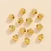 Contas de Lanterna Banhadas a Cobre Ouro 18K Verdadeiro Contas com Padrão de Abóbora e Melão Ouro 14K Acessórios Pulseira DIY Acessórios de Pulseira