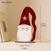 Enfeites Vermelhos de Veludo de Ano Novo Transfronteiriços Grandes para Vitrines, Decorações Criativas de Madeira Vermelha com Luzes para o Natal e Ambiente de Festas