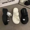 Sandalias de Playa de Plataforma con Aumento de Altura para Mujer Petite de Moda, Chanclas con Suela de Plataforma, Sandalias Deslizantes con Pedrería para Exteriores, Nuevo Modelo 2025