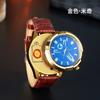 Tide Cool Watch Isqueiro de fio de tungstênio Exquisite Quartz Dial À prova de vento Ignição silenciosa Presente masculino Isqueiro Cross Border