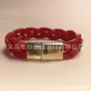 Pulseira com Textura de Metal Mais Vendida Transfronteiriça Pulseira Trançada de Tubo de Silicone PVC Pulseiras de Gelatina Venda Direta da Fábrica