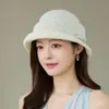 Sombrero de Sol para Mujer, Sombrero de Pescador de Copa Redonda con Ala Enrollada, Fedora Adelgazante, Sombrero de Sol de Moda Estilo Hepburn, Sombrero de Taizhou Wenling