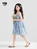 Ropa para Niños Yingsibo, Faldas para Niñas, Faldas con Tirantes Estilo Coreano, Playeras sin Mangas Elegantes para Niñas, Vestidos de Verano para Niñas