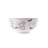 Tigela de Cerâmica Urso Prato Estilo Nórdico Desenho Animado Tigela de Sopa Binaural Doméstica Tigela de Arroz Prato de Aperitivo Prato de Sabor Prato de Peixe Binaural Prato de Sabor